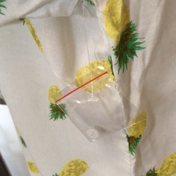 Truly 4 you pineapple ruffle button down top - Picture 7 of 7